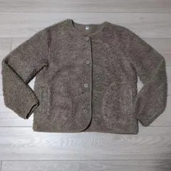 UNIQLO ボアフリースジャケット M ブラウン