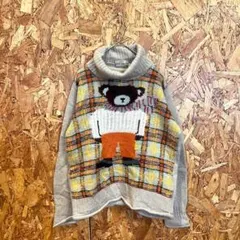 JUVIE CLUB ニット セーター タートルネック ウール混在 ベージュ