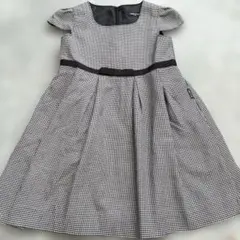 コムサ⭐︎半袖千鳥柄夏用ワンピース　120A
