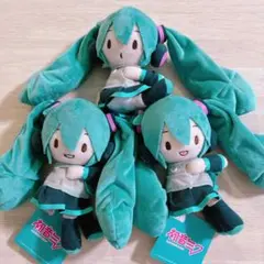 初音ミクシリーズ　ふわぷちくっつきぬいぐるみ　初音ミク　全３種セット