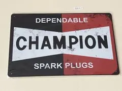CHAMPION チャンピオン ブリキ看板 インテリア