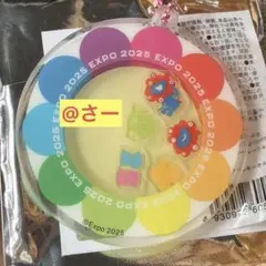 大阪万博 ミャクミャク シャカシャカアクリルキーホルダー 花