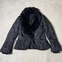 エルマノシェルビーノ ダウンジャケットコート超美品 エルマノシェルビーノ ERMANNO SCERVINO ダウンジャケット ダウン