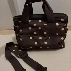 reisenthel ドット柄 ボストンバッグ ブラウン