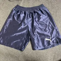【人気】PUMA プーマ サッカーパンツ ハーフパンツ Lサイズ ネイビー 光沢