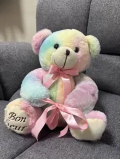 にじいろくまさんのぬいぐるみ　ヘッズ