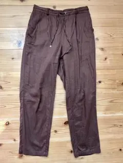 ブラウン Mイージーパンツ Azul by Moussy