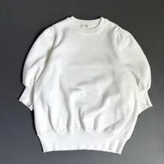 yori コットンパフスリーブニット 半袖 ホワイト F バルーンスリーブのサムネイル