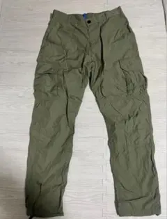 h&m カーゴパンツ オリーブ ナイロン