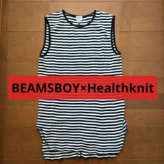 BEAMSBOY×Healthknit/ ロングサーマルノースリーブカットソー