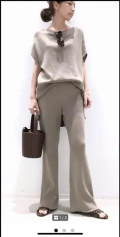 L'Appartement F/S Tunic&Rib knit セットアップ