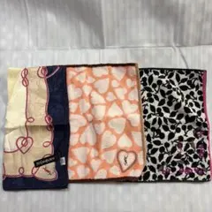 イブサンローラン スカーフ1枚. タオルハンカチ 2枚