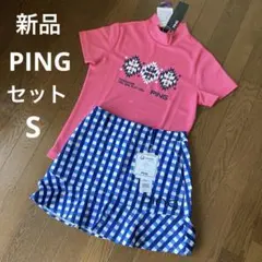 新品 PING 長袖 フルジップワンピース LL 紺 送料込み2wayストレッチ