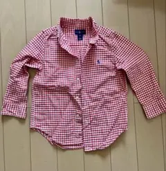 Ralph Lauren チェック ボタンダウン長袖シャツ 100〜110サイズ