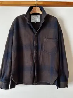 最終値下げ★AOZORA BLUE HEAVEN★ヘビーコットンチェックシャツ