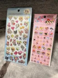 もっと値下げ★パワパフ3D立体硬いシール＆タイルシール