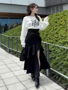 2026年最新】フリルスリットハイウエストスコートショートパンツの人気