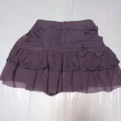 100★BeBe　べべ★リボン＆レース付きスカート★