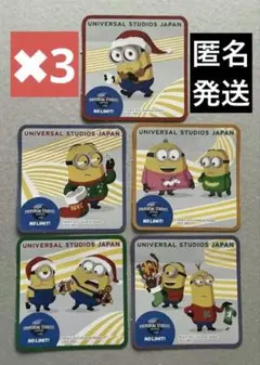 《最新》USJ×エディオン☆ステッカーシール ミニオンズ 2025 クリスマス