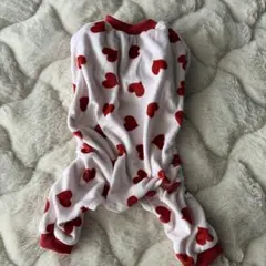 ハート模様　犬服　Mサイズ