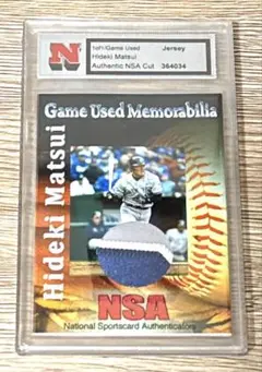 ニューヨークヤンキース 松井秀喜 1of1 ゲーム使用ジャージーパッチカード