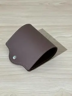 マスクケース　【ブラウン】【レザー製】