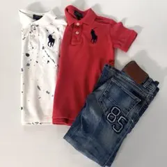 ラルフローレン　トップス　パンツ　３点まとめ売り 110