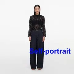 ✳️人気新作 新品SelfPortrait 黒トップスのサムネイル