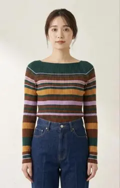 SENSE OF PLACE マルチカラーニット