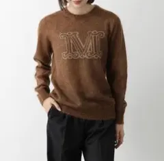 マックスマーラ MaxMara コットン×ナイロン ロゴニット マックスマーラ MaxMara コットン×ナイロン ロゴニット 秋冬着られる