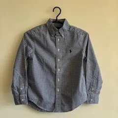 Ralph Lauren ネイビー・ホワイトチェック ボタンダウンシャツ