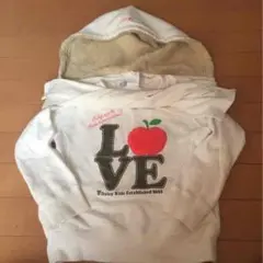 デイジーラバーズ♡取り外し可能なもこもこフード付きトレーナー♡120美品