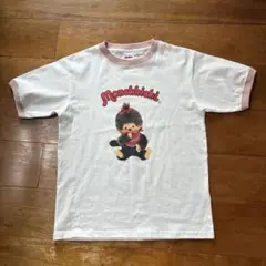 Monchhichi モンチッチ 半袖 Tシャツ リンガー Sサイズ