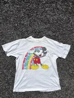 ビンテージディズニー ミッキーマウスクラブ プリント シングルステッチ Tシャツ Disney - ビンテージディズニー ミッキーマウスクラブ プリント