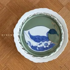 SNT1632 未使用品 有田焼 金彩色絵 透かし菓子鉢 伝統工芸品