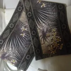 未使用美品　田中一村図案　正絹　全通袋帯　植物柄　新古品　きものやまと　残布等無のサムネイル