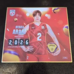 バレーボール女子日本代表 2026 トレーディングmini色紙 荒木彩花