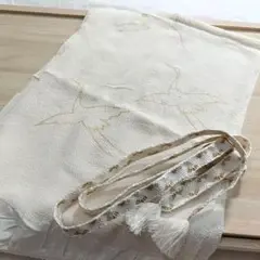 へ8 帯締め帯揚げセット 白 鶴