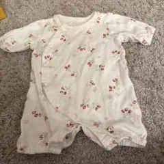 いちごプリントロンパース 95cm以下