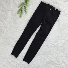 Trafaluc denimwearザラ ブラックスキニーデニム ジーパン XS