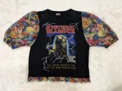 ヒステリックグラマー 花柄 シアー 切替 ドッキング カットソー Tシャツ 半袖のサムネイル