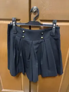 INDIVI ブラック プリーツスカート 38