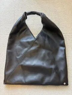 MM6 ジャパニーズバッグ　フェイクレザー　黒