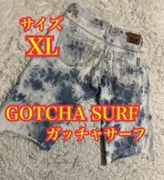 GOTCHA SURF ハーフデニム　短パン　ジーンズ　ダメージリペア加工　XLのサムネイル