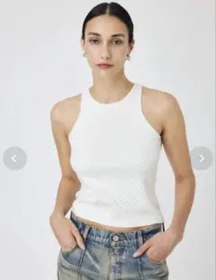 Moussy ラインストーンタンク アメスリのサムネイル