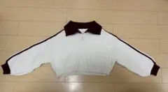 WEGO ジップアップクロップドセーター Fサイズ