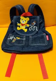 mikiHOUSE ミキハウス デニム ベビーリュック 日本製 ＜美品＞