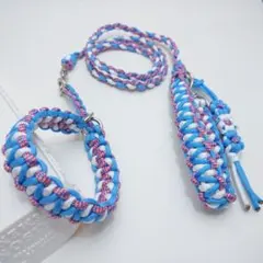 パラコードカフェリードS&ハーフチョークXSセット89(25-30cm)