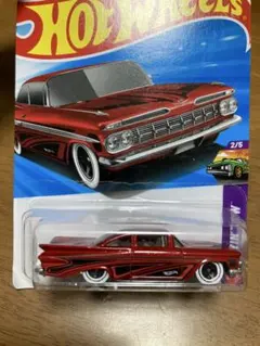 246‼️'59 Chevy Impala ミニカー 赤　インパラ　2026B