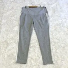 【XL】 マタニティ用レギンス スウェットパンツ ウエストゴム調整可 E7868